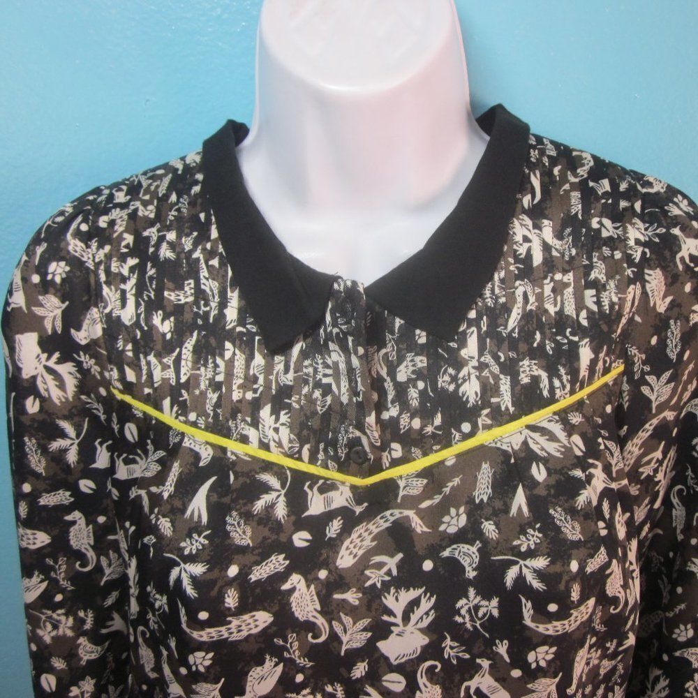 Cotelac French Lightweight Cotton Pintuck Blouse Size 1 - Fits EU 38 or US 6